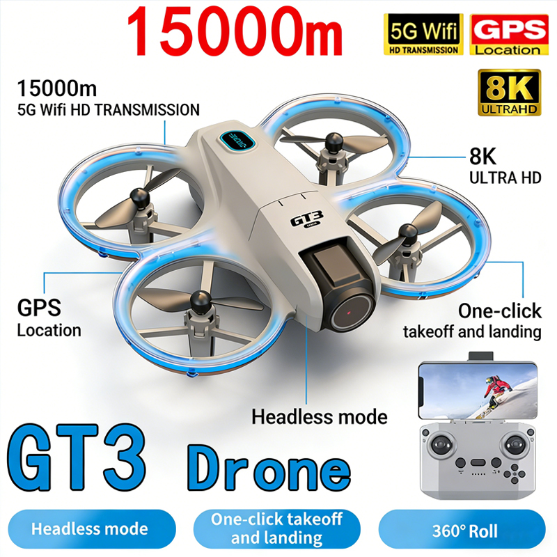 Drone Kit Tricopter - Nieuwe GT3 MAX Drone 8K HD