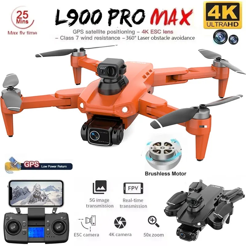 Drone Kit Professional - L900 Pro MAX GPS-drone 4K Professionele