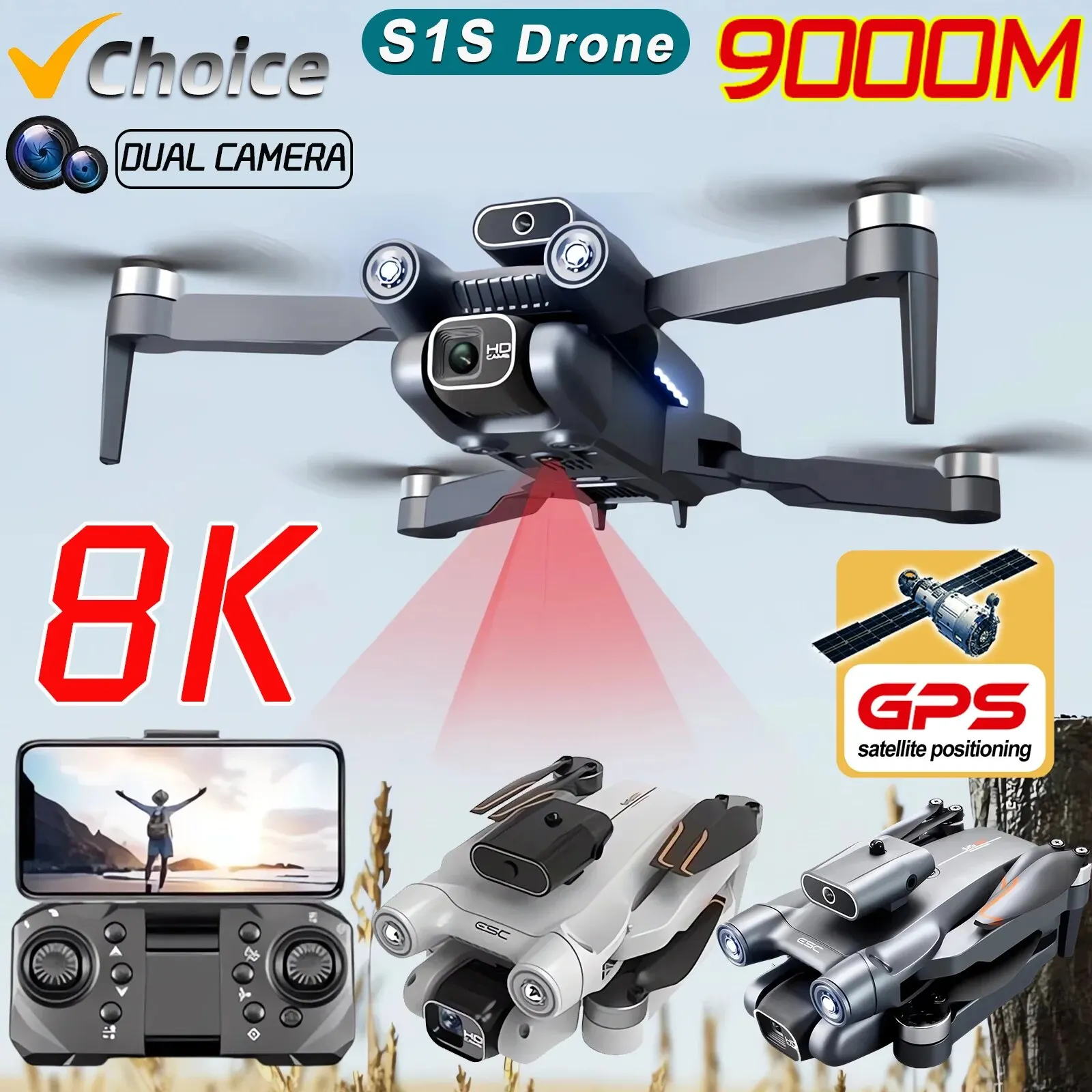 Nieuwe S 1S 5G Gps Drone Camer - Drone Kit Professional recensie en prijs